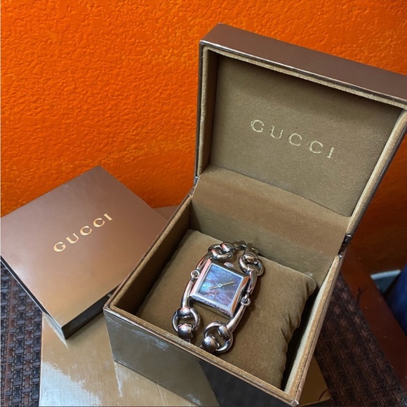 Gucci Accessories - GUCCI SIGNORI HORSEBIT SILVER BRACELET WATCH